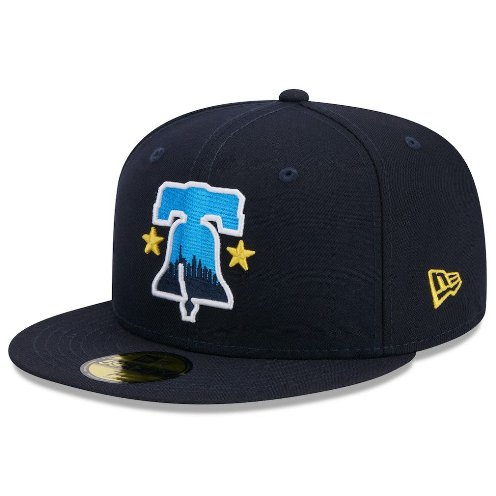 Philadelphia Phillies New Era 2024 City Connect 59FIFTY Fitted Hat - Navy Hats