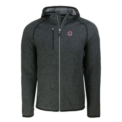 Chicago Cubs Cutter & Buck Mainsail Full-Zip Hooded Jacket - Heather Charcoal Jackets