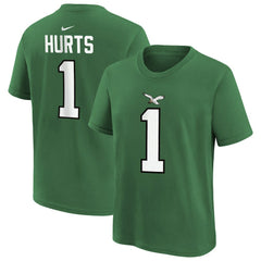 Jalen Hurts Philadelphia Eagles Preschool Player Name & Number T-Shirt - Kelly Green T-shirts