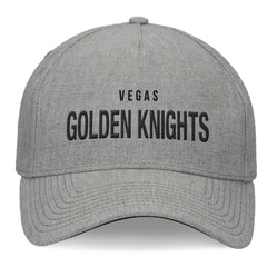 Vegas Golden Knights Fanatics Elements A-Frame Leather Strapback Hat - Heather Gray | US 200496213