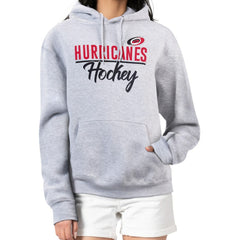Carolina Hurricanes G-III 4Her by Carl Banks Women's Team Sport Tri-Blend Fleece Hoodie - Heather Gray | US 200497135