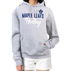 Toronto Maple Leafs G-III 4Her by Carl Banks Women's Team Sport Tri-Blend Fleece Hoodie - Heather Gray | US 200497158
