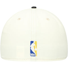 Golden State Warriors Faux Leather Visor Two-Tone 59FIFTY Fitted Hat White/Black - New Era