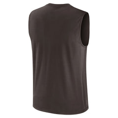 Cleveland Browns Blitz Legend Dri-FIT Muscle Tank Top - Brown Tops