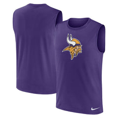 Minnesota Vikings Blitz Legend Dri-FIT Muscle Tank Top - Purple Tops