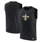 New Orleans Saints Blitz Legend Dri-FIT Muscle Tank Top - Black Tops