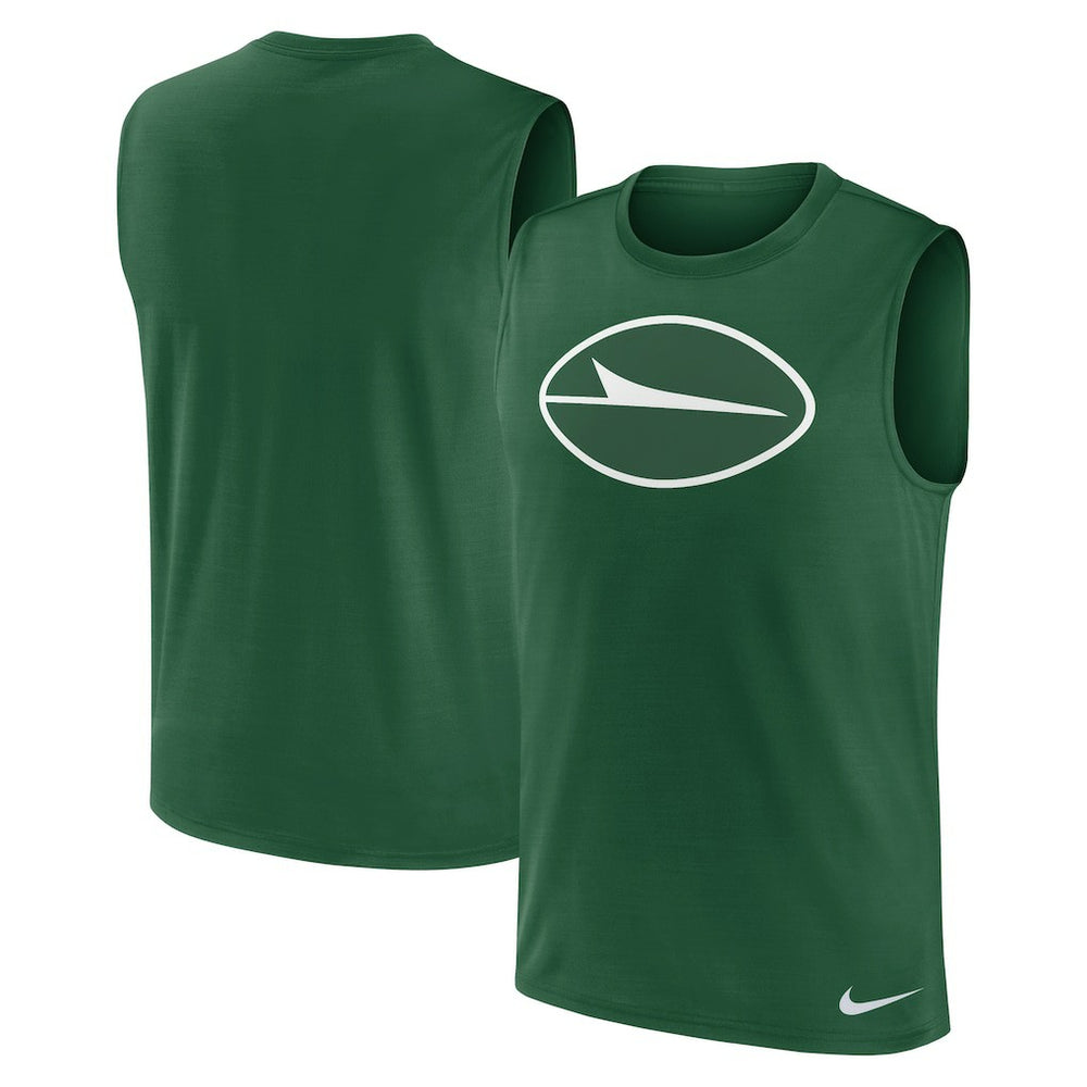 New York Jets Blitz Legend Dri-FIT Muscle Tank Top - Green Tops