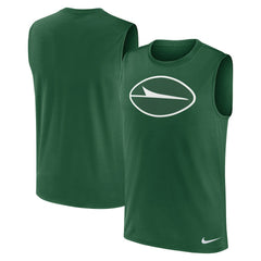 New York Jets Blitz Legend Dri-FIT Muscle Tank Top - Green Tops