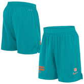 Miami Dolphins 2024 Sideline Performance Mesh Shorts - Aqua Shorts