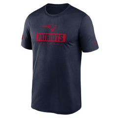 New England Patriots Sideline Legend Performance T-Shirt - Navy T-shirts