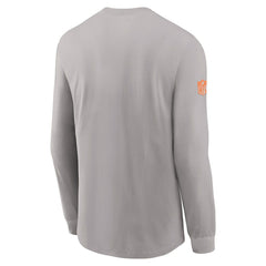 Miami Dolphins Sideline Dri-FIT Long Sleeve T-Shirt - Gray T-shirts