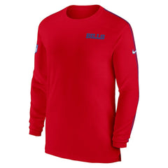 Buffalo Bills Sideline Coach UV Performance Long Sleeve T-Shirt - Red T-shirts
