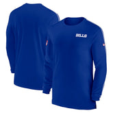 Buffalo Bills Sideline Coach UV Performance Long Sleeve T-Shirt - Royal T-shirts