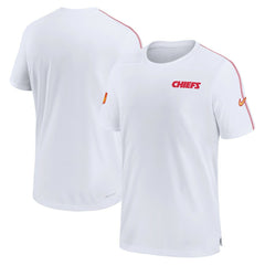 Kansas City Chiefs 2024 Sideline Coach UV Performance T-Shirt - White T-shirts
