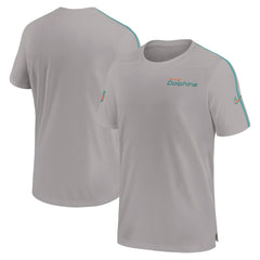 Miami Dolphins 2024 Sideline Coach UV Performance T-Shirt - Gray T-shirts
