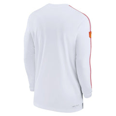 Kansas City Chiefs Sideline Coach UV Performance Long Sleeve T-Shirt - White T-shirts