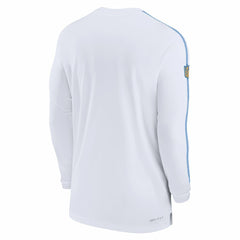 Los Angeles Chargers Sideline Coach UV Performance Long Sleeve T-Shirt - White T-shirts