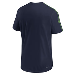 Seattle Seahawks 2024 Sideline Coach UV Performance T-Shirt - College Navy T-shirts
