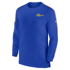 Los Angeles Rams Sideline Coach UV Performance Long Sleeve T-Shirt - Royal T-shirts