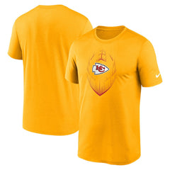 Kansas City Chiefs Primetime Legend Icon Performance T-Shirt - Gold T-shirts