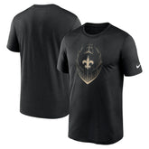 New Orleans Saints Primetime Legend Icon Performance T-Shirt - Black T-shirts