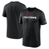 Atlanta Falcons Primetime Legend Wordmark Performance T-Shirt - Black T-shirts