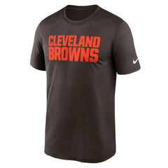 Cleveland Browns Primetime Legend Wordmark Performance T-Shirt - Brown T-shirts
