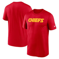 Kansas City Chiefs Primetime Legend Wordmark Performance T-Shirt - Red T-shirts