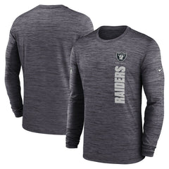 Las Vegas Raiders Sideline Velocity Dri-FIT Long Sleeve T-Shirt - Black T-shirts