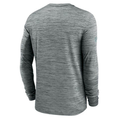 Philadelphia Eagles Sideline Velocity Dri-FIT Long Sleeve T-Shirt - Gray T-shirts