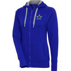 Seattle Mariners Antigua Women's Cooperstown Victory Full-Zip Hoodie - Royal Hoodies