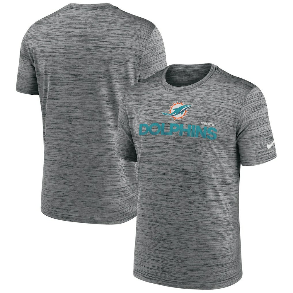 Miami Dolphins Blitz Velocity Modern Dri-FIT T-Shirt - Anthracite T-shirts