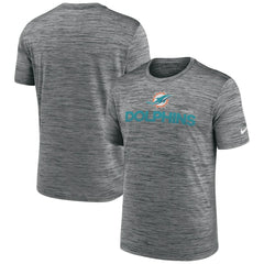 Miami Dolphins Blitz Velocity Modern Dri-FIT T-Shirt - Anthracite T-shirts