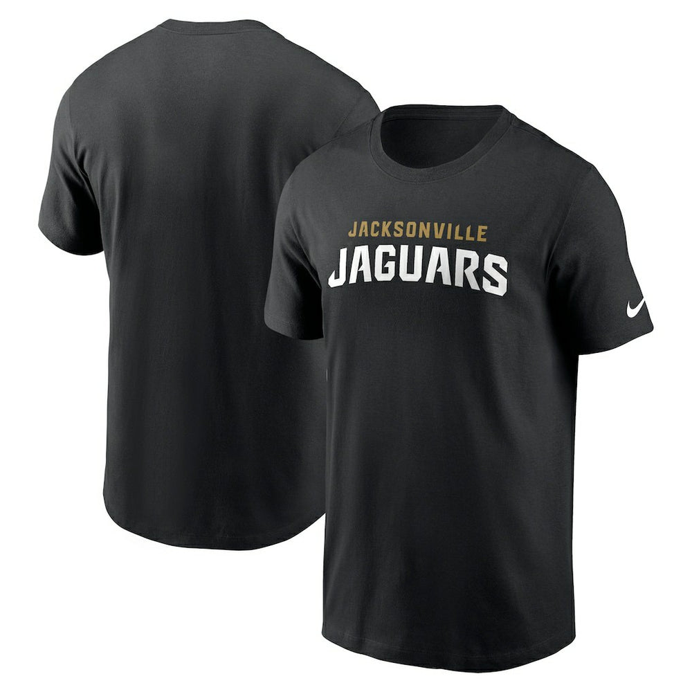 Jacksonville Jaguars Primetime Wordmark Essential T-Shirt - Black T-shirts