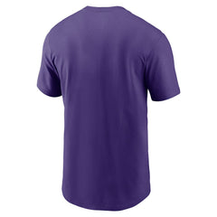 Minnesota Vikings Primetime Wordmark Essential T-Shirt - Purple T-shirts