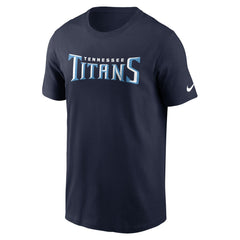 Tennessee Titans Primetime Wordmark Essential T-Shirt - Navy T-shirts