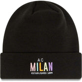 AC Milan New Era Wordmark Cuffed Knit Hat Black - New Era discount