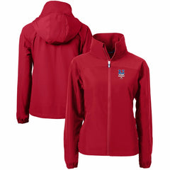 New York Mets Cutter & Buck Women's Charter Eco Recycled Full-Zip Jacket - Red Jackets