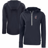 Cleveland Guardians Cutter & Buck Women's Daybreak Eco Recycled Half-Zip Hoodie - Navy Hoodies