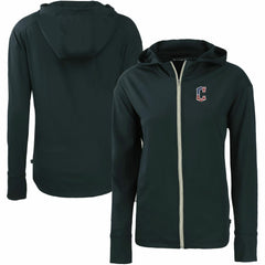 Cleveland Guardians Cutter & Buck Women's Daybreak Eco Recycled Full-Zip Hoodie - Navy Hoodies