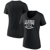 Los Angeles Kings Women's Slapshot V-Neck T-Shirt - Black | US 200501592