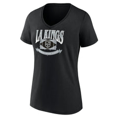 Los Angeles Kings Women's Slapshot V-Neck T-Shirt - Black | US 200501592