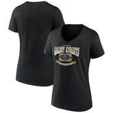 Vegas Golden Knights Women's Slapshot V-Neck T-Shirt - Black | US 200501604