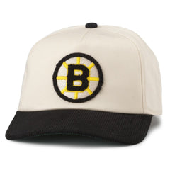 Boston Bruins American Needle Burnett Adjustable Hat - White/Black | US 200509135