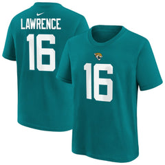 Trevor Lawrence Jacksonville Jaguars Preschool Player Name & Number T-Shirt - Teal T-shirts
