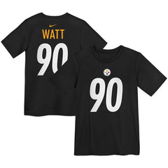 T.J. Watt Pittsburgh Steelers Preschool Player Name & Number T-Shirt - Black T-shirts