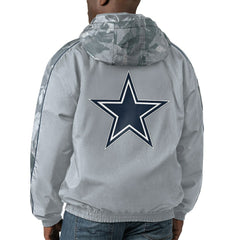 Dallas Cowboys Starter Throwback Thursday Night Lights Hoodie Full-Zip Jacket - Silver Hoodies