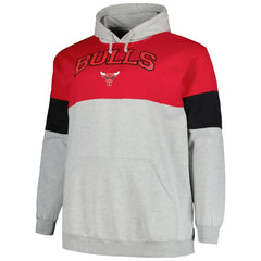 Chicago Bulls Big & Tall Pullover Hoodie Red/Black - Fanatics
