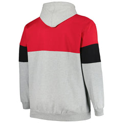 Chicago Bulls Big & Tall Pullover Hoodie Red/Black - Fanatics