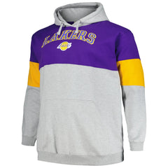 Los Angeles Lakers Big & Tall Pullover Hoodie Purple/Gold - Fanatics